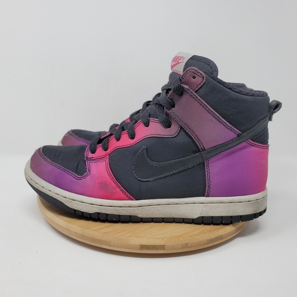 Nike Dunk High Premium Womens‎ 7 Sneakers Ombre Black Purple Pink